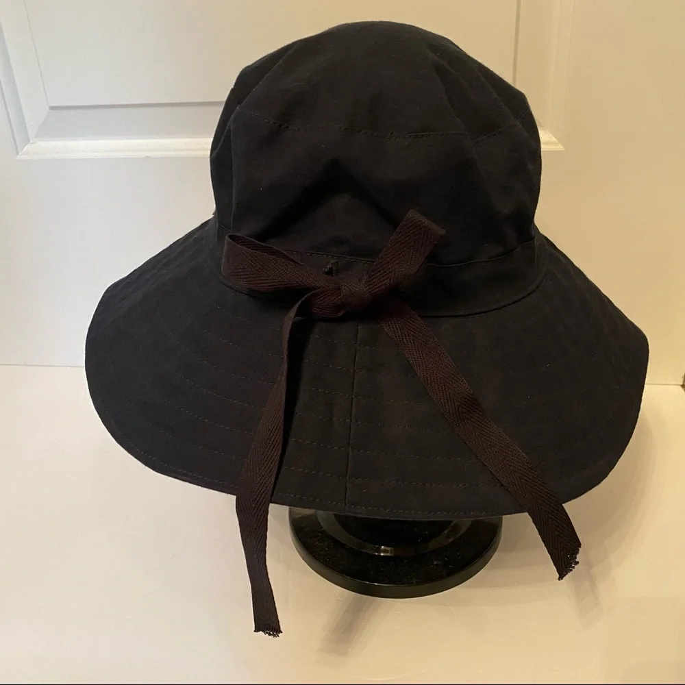 HELEN KAMINSKI HAT NAVY BLUE FABRIC WIDE BRIM SUN AUSTRALIA ONE SIZE OS